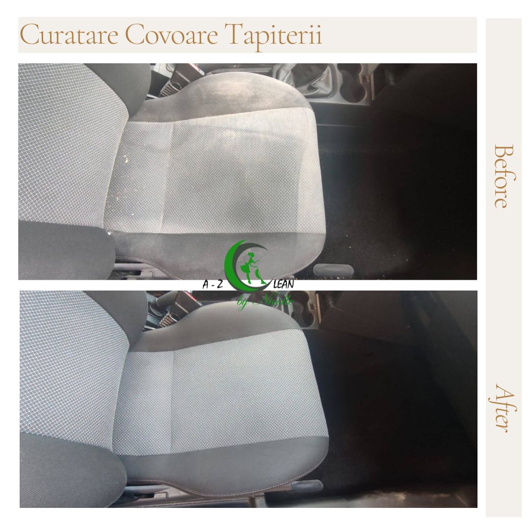 Tapițerie auto - Înainte și după curățare